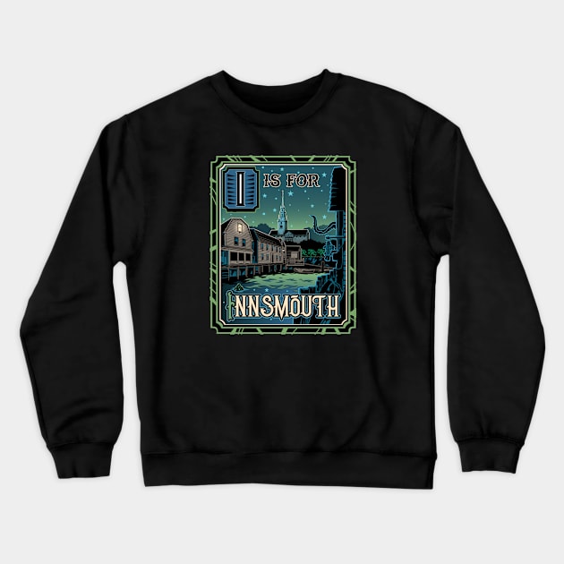 I is for Innsmouth Crewneck Sweatshirt by cduensing